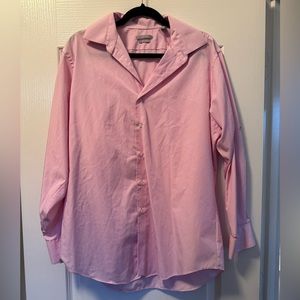 Pink button down dress shirt